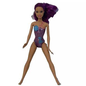 Fairytopia Barbie Butterfly Flower Fairy 12” Doll Mattel 1999 No Wings Purple